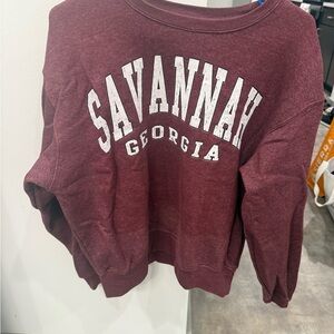 Maroon Savannah Georgia Sweatshirt